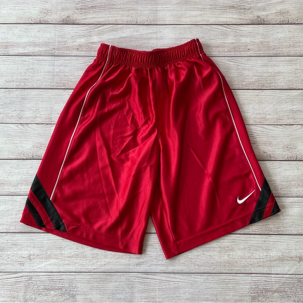 Nike Boys Red Athletic Shorts